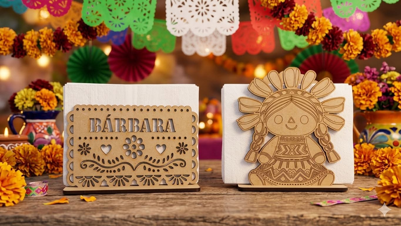 Servilleteros personalizados elaborados en MDF