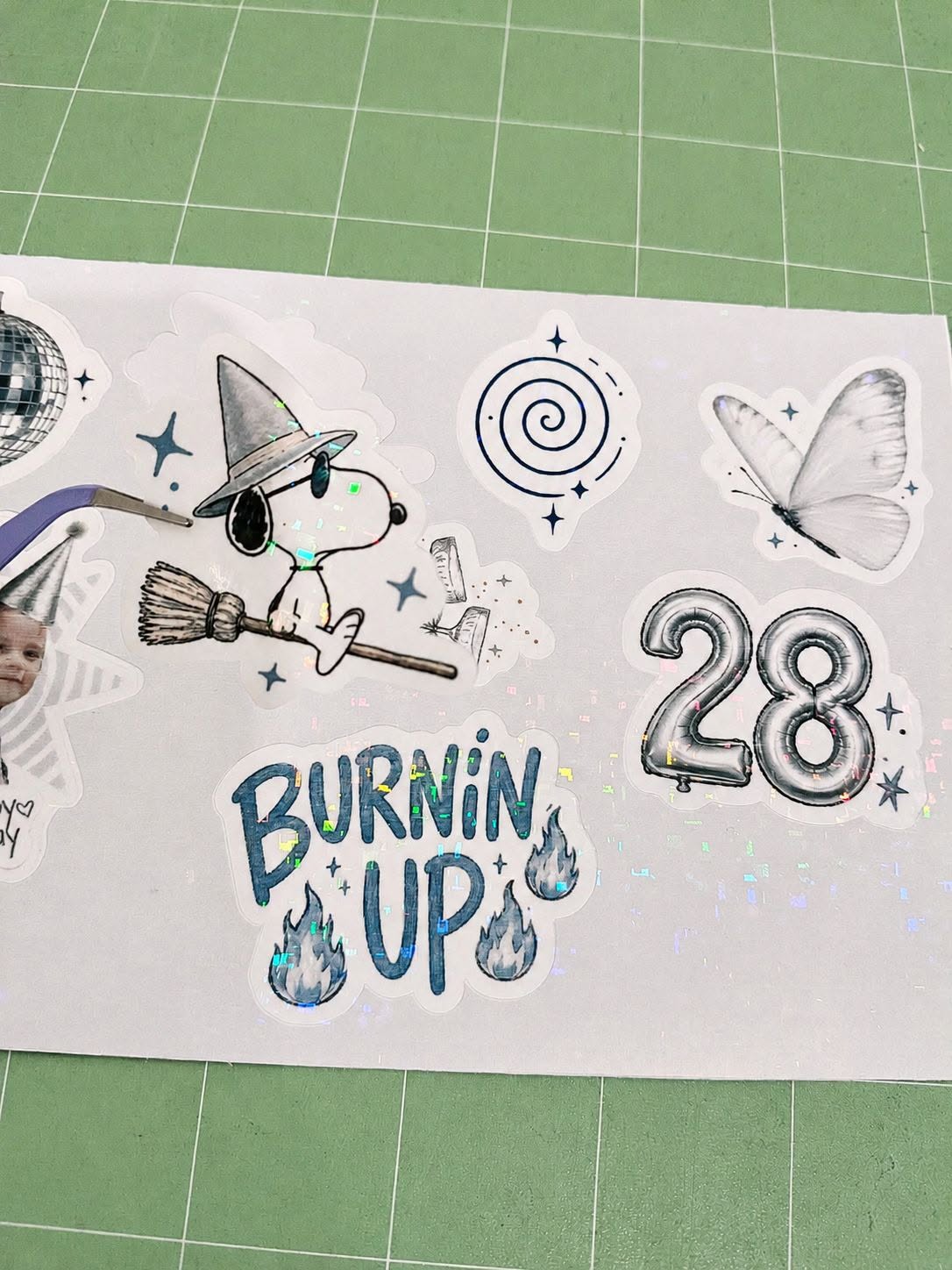 Stickers holográficos personalizados