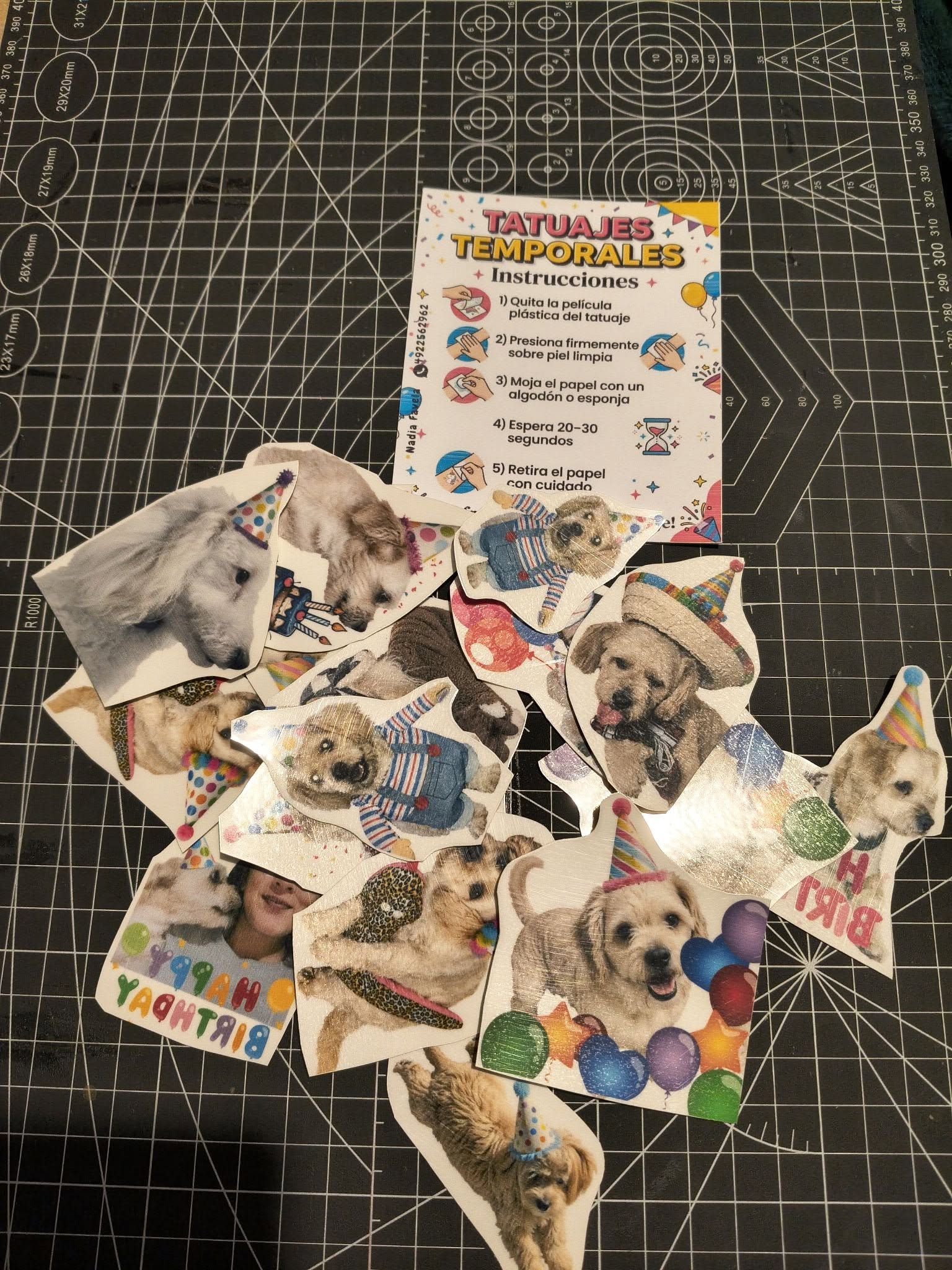 Tatuajes temporales personalizados para una celebración